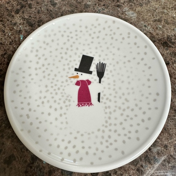 Other - Bodum Snowman Salad Plates, Set of 6 Holiday Plates 8 1/2”. Vintage